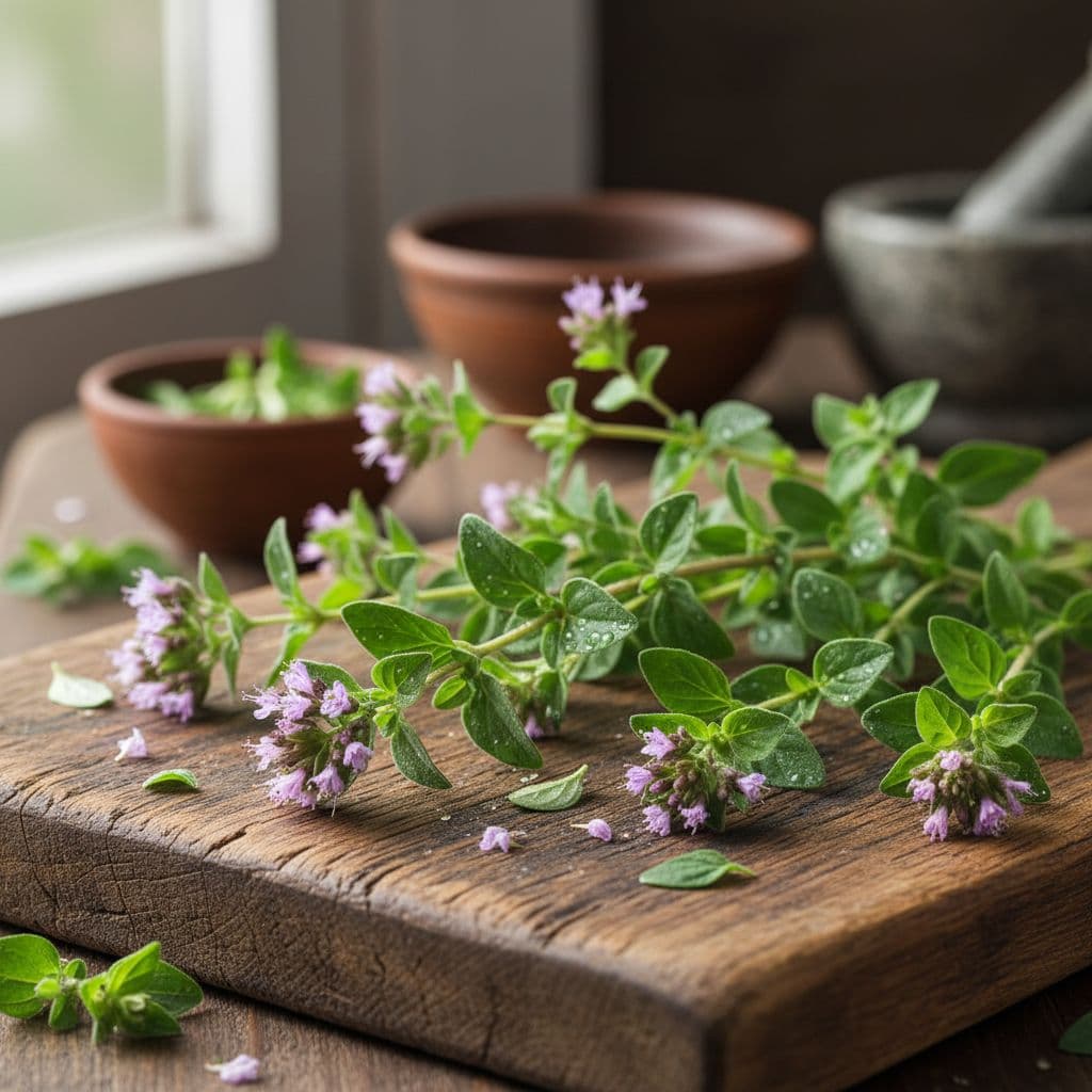 Fresh organic oregano